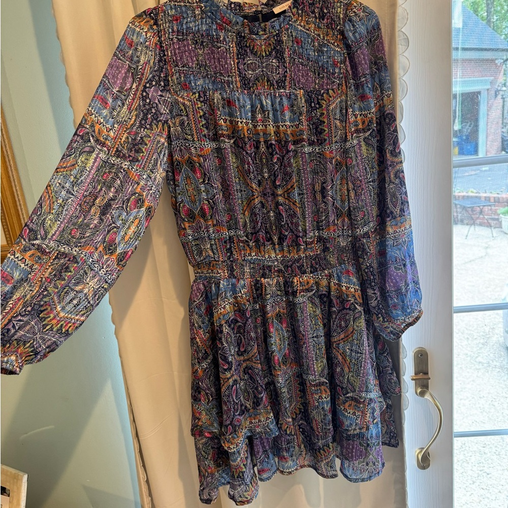 Skies Are Blue Multicolor Patterned Dress